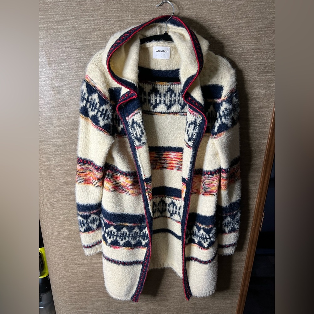 Anthropologie Callahan Novelty Duster Sweater size large - Picture 10 of 12